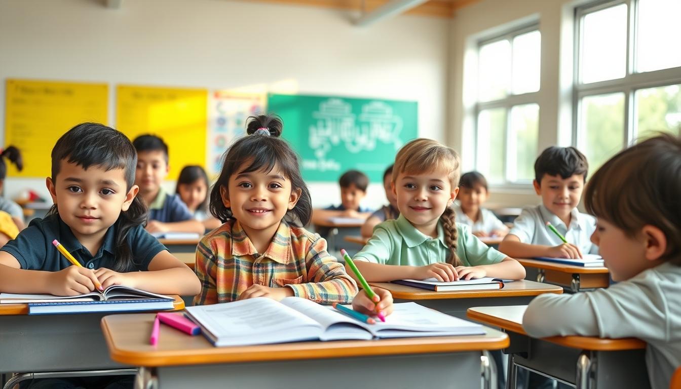 Students working in research laboratory